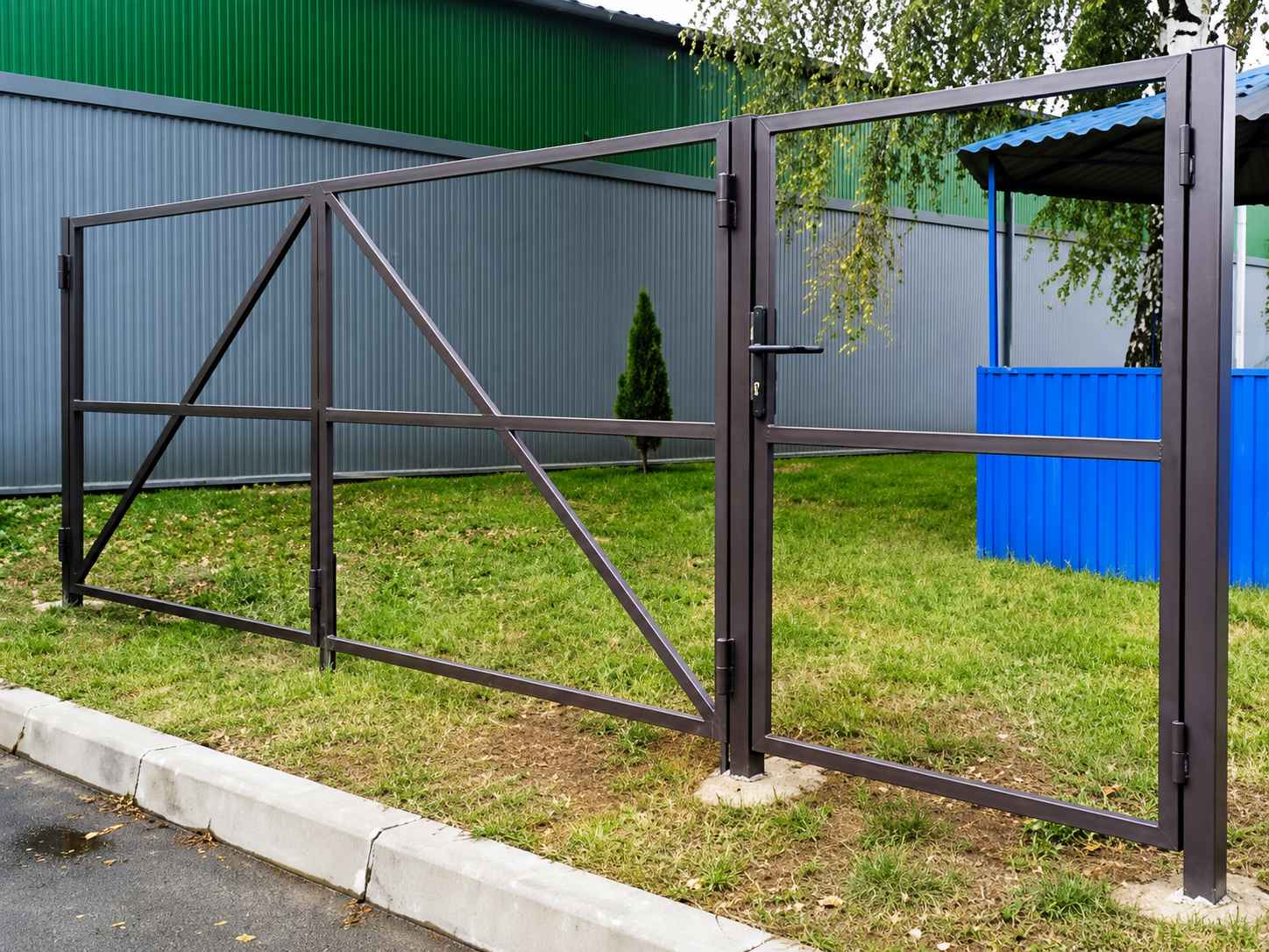 Каркас распашных ворот